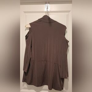 Chico's Brown Cold Shoulder Top